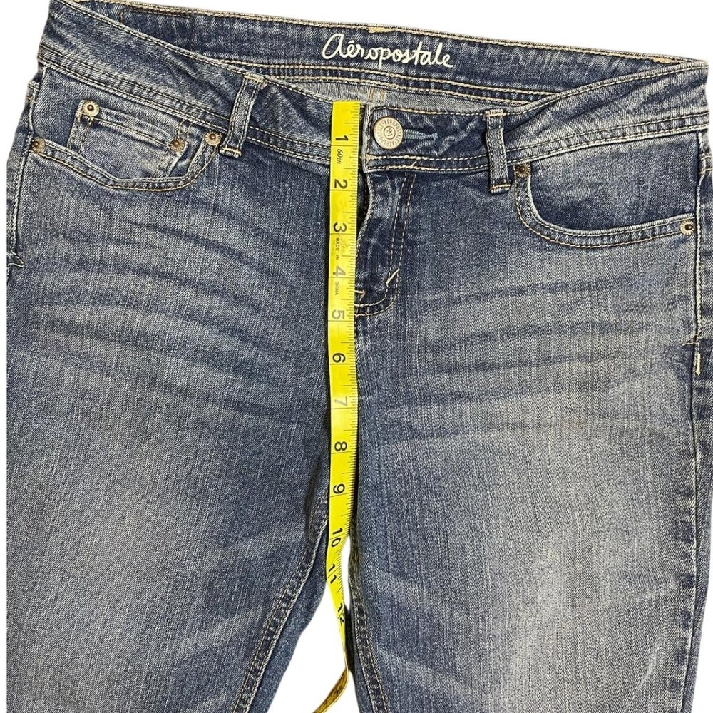 Aeropostale Chelsea Bootcut Jeans Size 8 Reg Medium Wash Y2K 2000s Stretch‎ - Picture 6 of 13